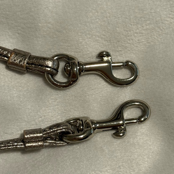 Coach Metallic Silver Patent Leather Strap - Picture 4 of 5